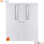 Load image into Gallery viewer, Internal Plywood Paint Grade Premium 3G Glazed Pair FD60 Fire Door