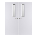 Load image into Gallery viewer, Internal Plywood Paint Grade Premium 3G Glazed Pair FD60 Fire Door