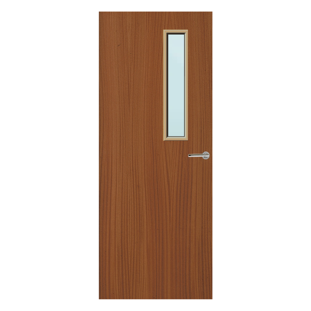 Sapele Veneer 3G Glazed FD30 Internal Fire Door
