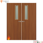 Load image into Gallery viewer, Sapele Veneer 3G Glazed Pair FD60 Internal Fire Door