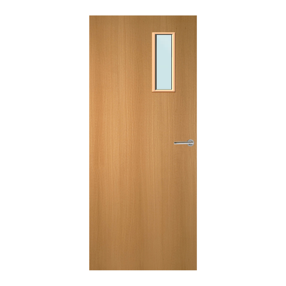 Beech Veneer 4G Glazed FD30 Internal Fire Door