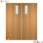 Load image into Gallery viewer, Beech Veneer 4G Glazed Pair FD30 Internal Fire Door