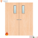 Load image into Gallery viewer, Maple Veneer 4G Glazed Pair FD60 Internal Fire Door
