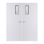 Load image into Gallery viewer, Internal Plywood Paint Grade Premium 4G Glazed Pair FD30 Fire Door