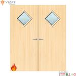 Load image into Gallery viewer, Ash Veneer 6G Glazed Pair FD60 Internal Fire Door