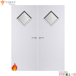 Load image into Gallery viewer, Internal Plywood Paint Grade Premium 6G Glazed Pair FD60 Fire Door