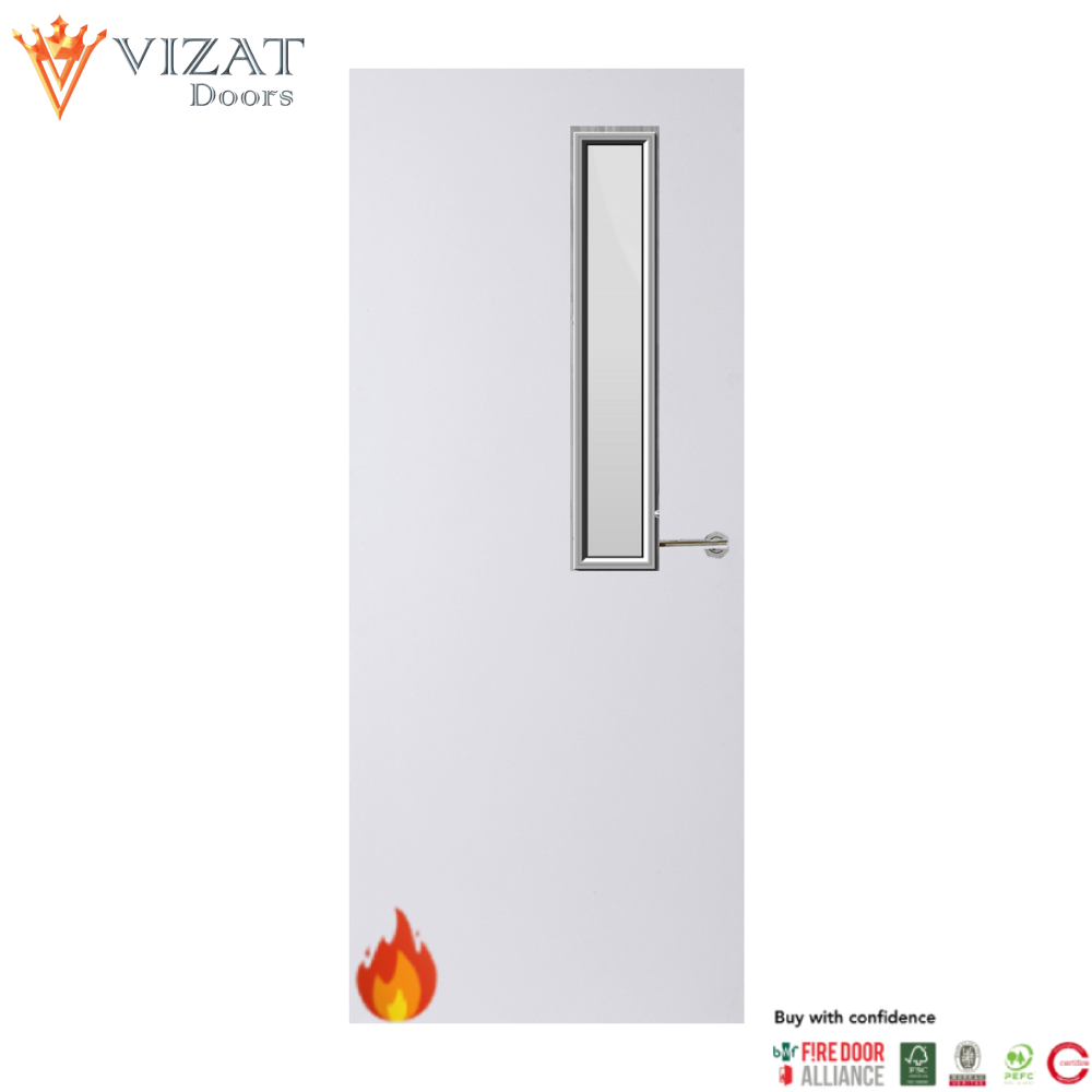 Internal Plywood Paint Grade Premium 7G Glazed FD30 Fire Door