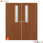 Load image into Gallery viewer, Sapele Veneer 7G Glazed Pair FD60 Internal Fire Door