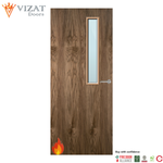 Load image into Gallery viewer, Walnut Veneer 7G Glazed FD30 Internal Fire Door