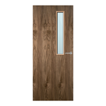 Load image into Gallery viewer, Walnut Veneer 7G Glazed FD30 Internal Fire Door
