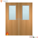 Load image into Gallery viewer, Beech Veneer 8G Glazed Pair FD60 Internal Fire Door