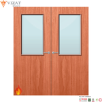 Load image into Gallery viewer, Cherry Veneer 8G Glazed Pair FD30 Internal Fire Door