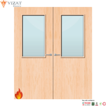 Load image into Gallery viewer, Maple Veneer 8G Glazed Pair FD60 Internal Fire Door