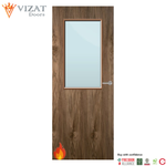 Load image into Gallery viewer, Walnut Veneer 8G Glazed FD60 Internal Fire Door