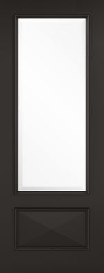 Load image into Gallery viewer, Black Knightsbridge Glazed 1L Door