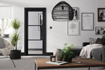 Load image into Gallery viewer, Black Tribeca Glazed 3L Door