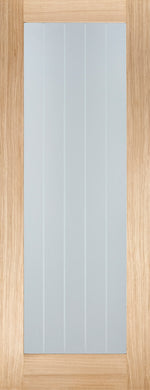 Load image into Gallery viewer, Oak Mexicano Pattern 10 Glazed Door