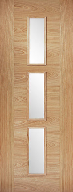 Load image into Gallery viewer, Oak Sofia Glazed 3L Door