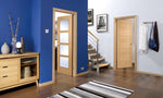 Load image into Gallery viewer, Oak Vancouver Glazed 4L Door