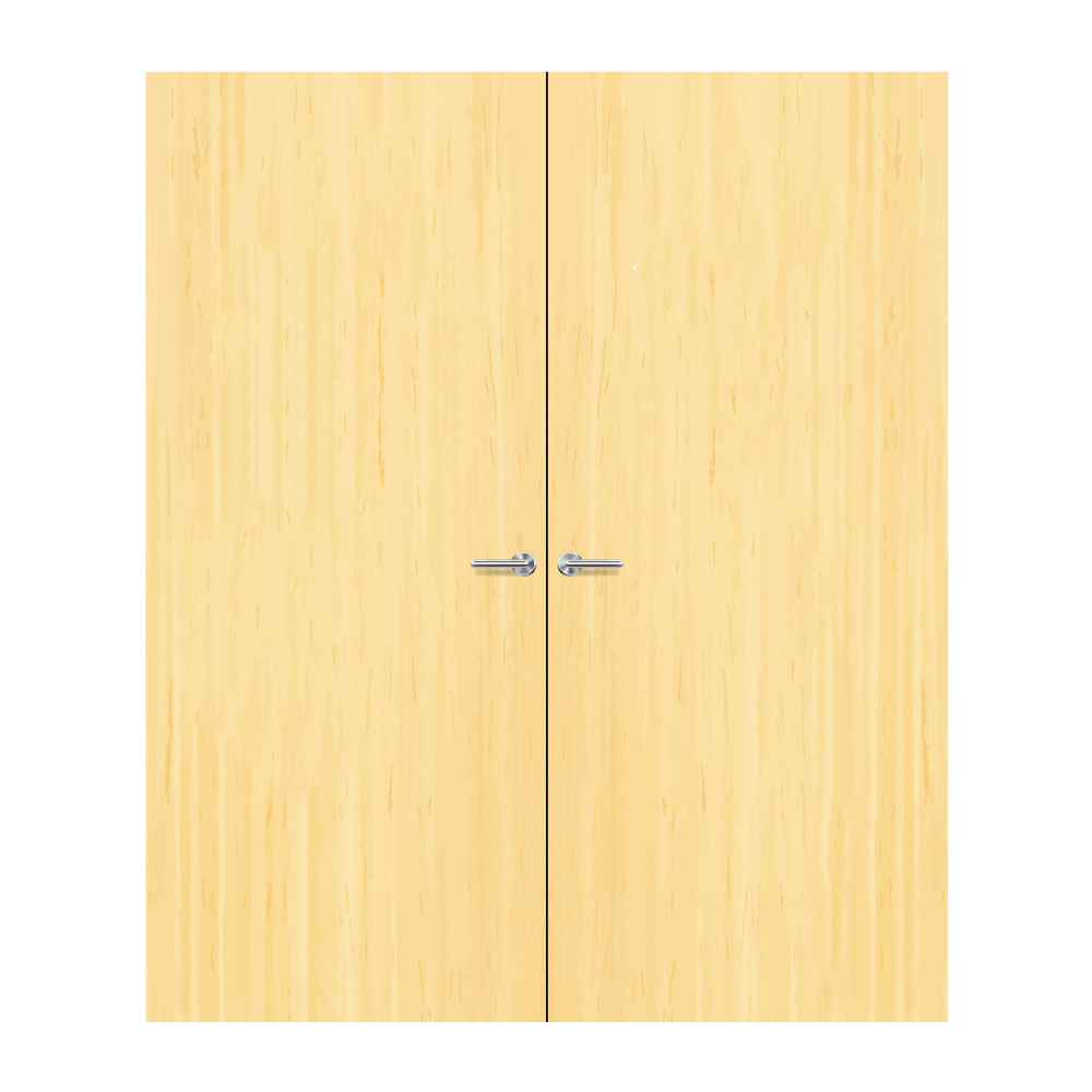 Koto Veneer Non Glazed Pair FD60 Internal Fire Door
