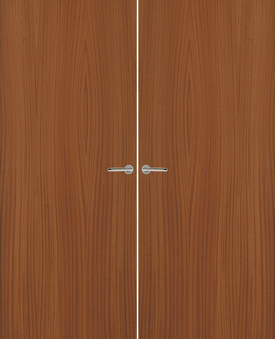 Sapele Veneer Non Glazed Pair FD30 Internal Fire Door