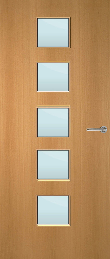 Beech Veneer 10G Glazed FD30 Internal Fire Door