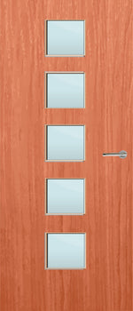 Load image into Gallery viewer, Cherry Veneer 10G Glazed FD30 Internal Fire Door
