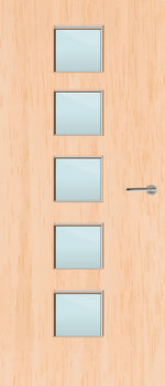 Load image into Gallery viewer, Maple Veneer 10G Glazed FD30 Internal Fire Door
