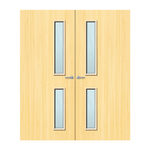Load image into Gallery viewer, Koto Veneer 16G Glazed Pair FD60 Internal Fire Door
