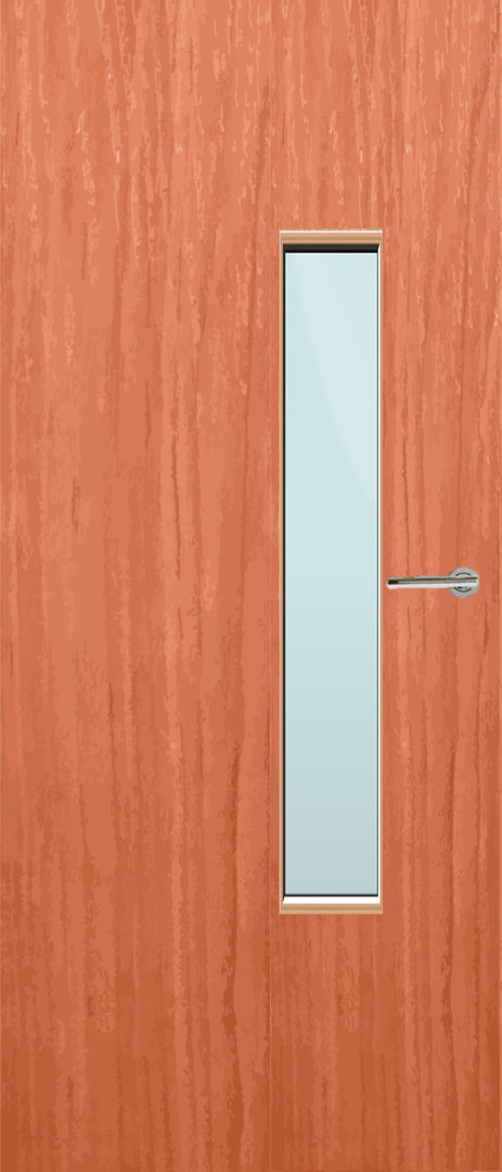 Cherry Veneer 18G Glazed FD30 Internal Fire Door