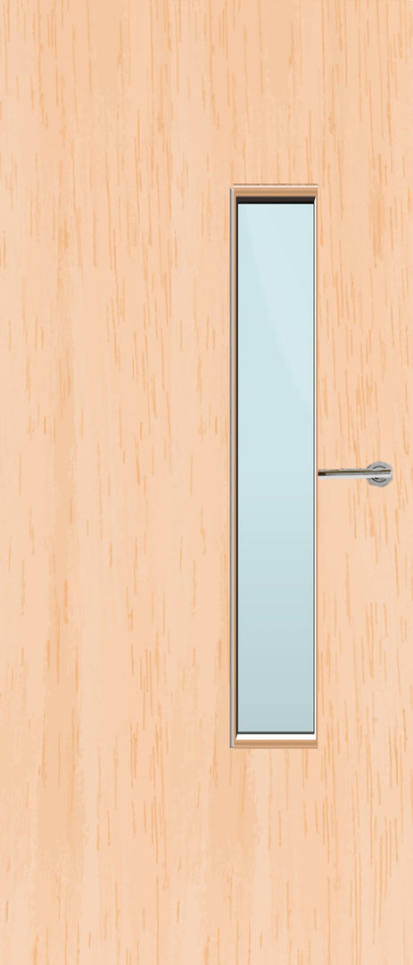 Maple Veneer 18G Glazed FD30 Internal Fire Door