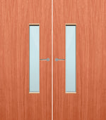 Load image into Gallery viewer, Cherry Veneer 18G Glazed Pair FD30 Internal Fire Door
