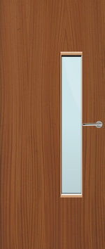 Load image into Gallery viewer, Sapele Veneer 18G Glazed FD30 Internal Fire Door
