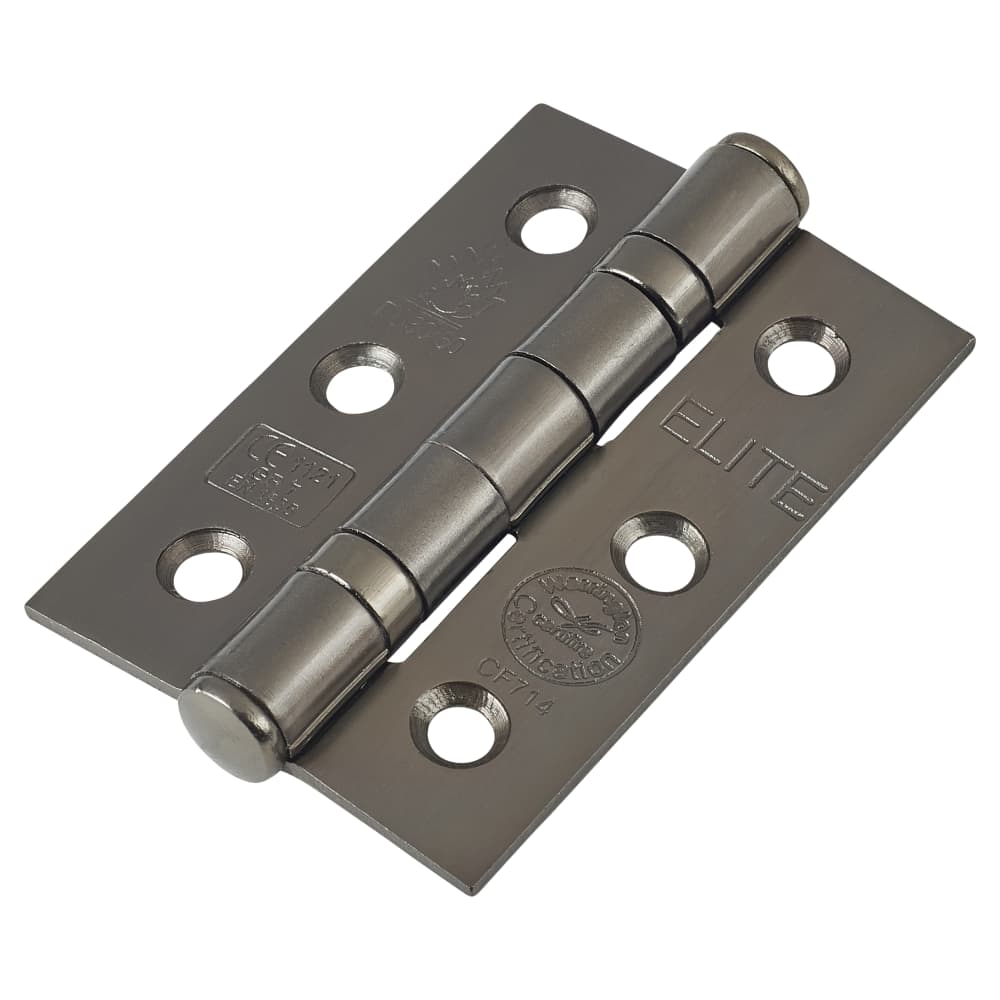 Twin Ball Bearing Fire Door Hinge Black Nickel Pair