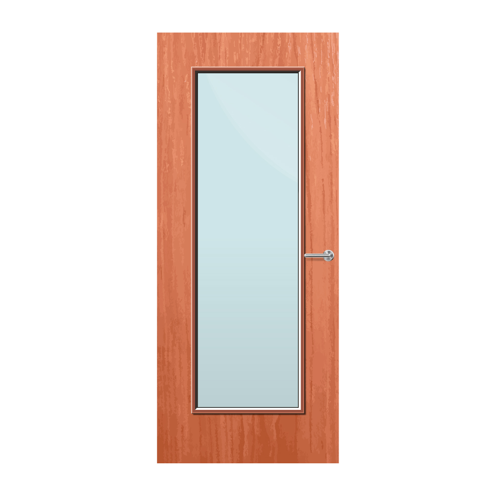 Cherry Veneer 19G Glazed FD60 Internal Fire Door