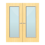Load image into Gallery viewer, Koto Veneer 19G Glazed Pair FD60 Internal Fire Door
