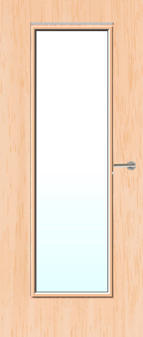 Maple Veneer 19G Glazed FD30 Internal Fire Door