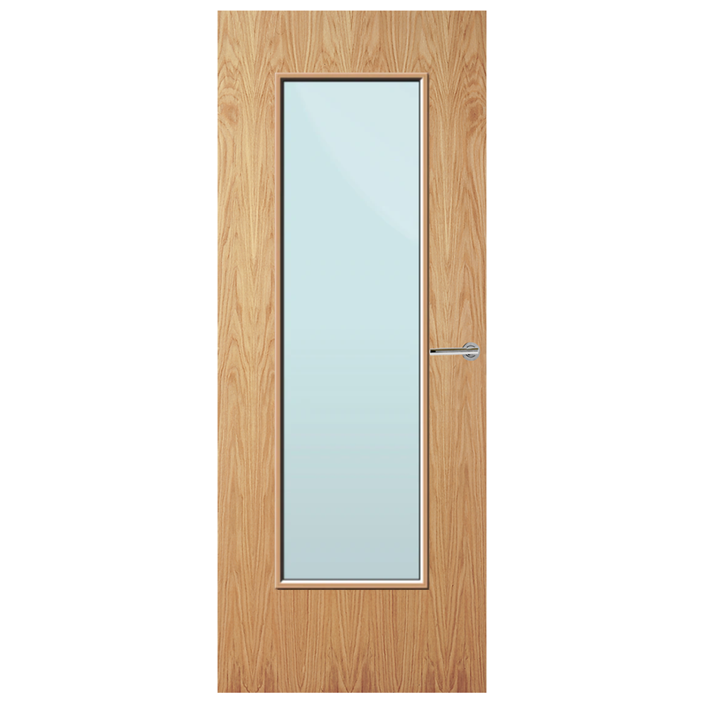 Oak Veneer 19G Glazed FD30 Internal Fire Door
