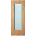 Load image into Gallery viewer, Oak Veneer 19G Glazed FD30 Internal Fire Door

