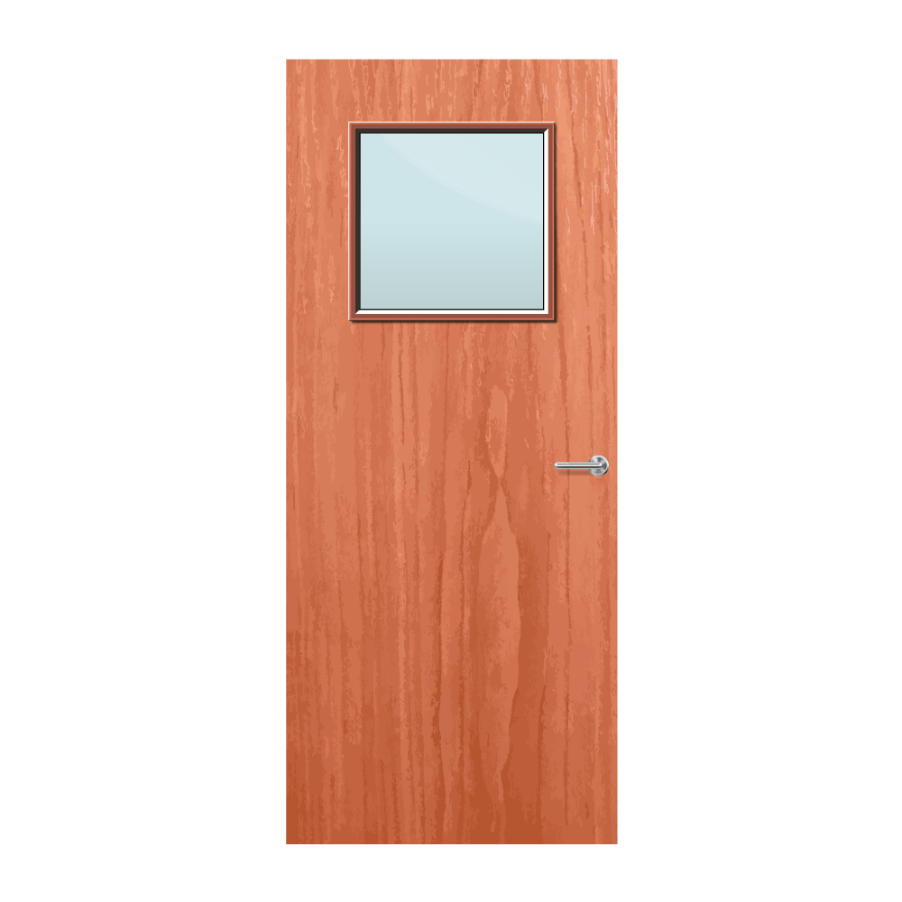 Cherry Veneer 1G Glazed FD30 Internal Fire Door