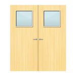 Load image into Gallery viewer, Koto Veneer 1G Glazed Pair FD60 Internal Fire Door
