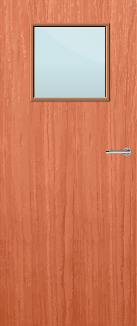 Cherry Veneer 1G Glazed FD60 Internal Fire Door