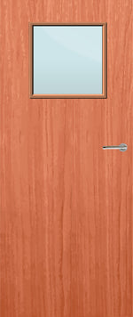 Load image into Gallery viewer, Cherry Veneer 1G Glazed FD60 Internal Fire Door
