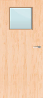 Load image into Gallery viewer, Maple Veneer 1G Glazed FD60 Internal Fire Door
