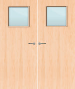 Load image into Gallery viewer, Maple Veneer 1G Glazed Pair FD30 Internal Fire Door
