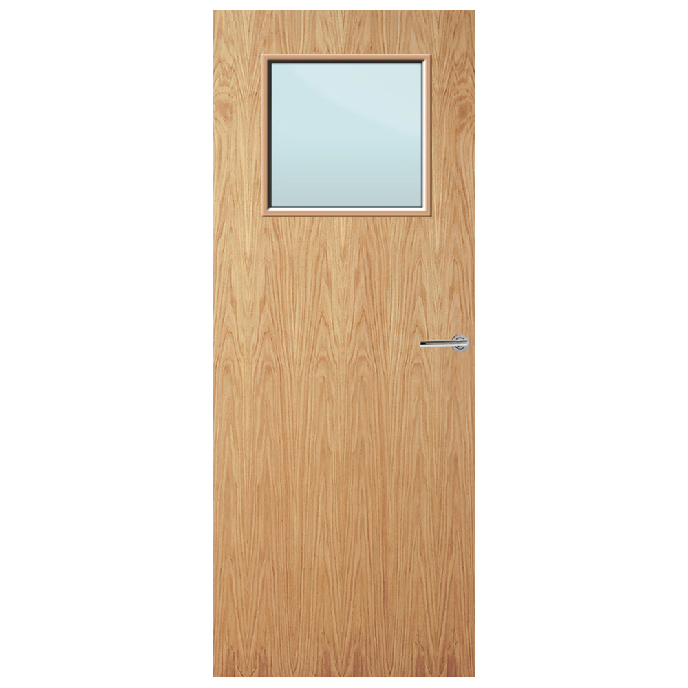 Oak Veneer 1G Glazed FD60 Internal Fire Door