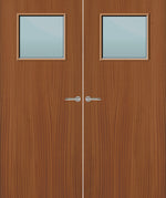 Load image into Gallery viewer, Sapele Veneer 1G Glazed Pair FD30 Internal Fire Door
