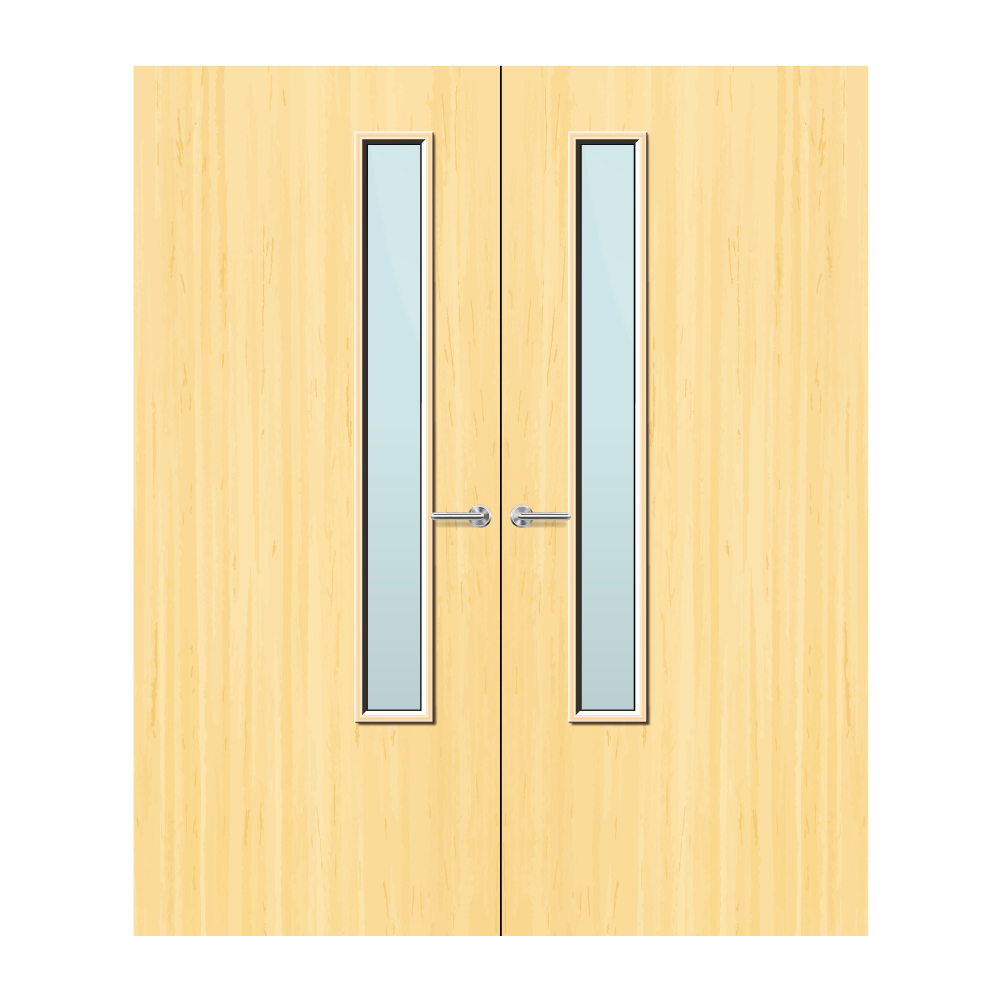 Koto Veneer 20G Glazed Pair FD60 Internal Fire Door