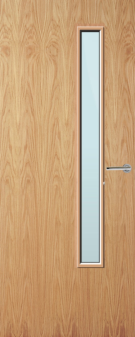 Oak Veneer 20G Glazed FD60 Internal Fire Door