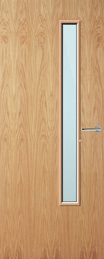 Load image into Gallery viewer, Oak Veneer 20G Glazed FD60 Internal Fire Door
